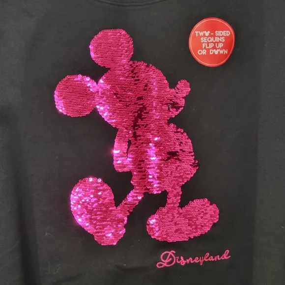 Disney Mickey Mouse Disneyland Reverse Sequin Sweater - Picture 3 of 14